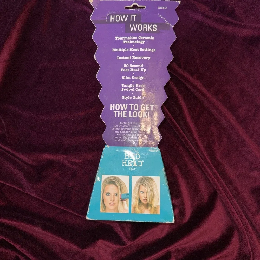 Bed Head Little Tease Hair Texture Crimper Tourmaline Ceramic 1